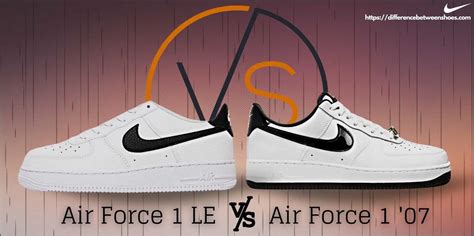 Air Force 1 vs. Air Force 1 '07: Unterschied und Vergleich